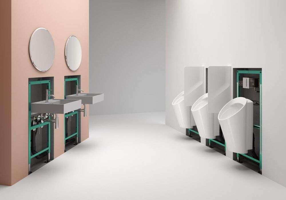 Mit Ineo bietet Laufen für die Installation von Waschtischen, Urinalen, Bidets und Duschwannen ein umfangreiches Portfolio …